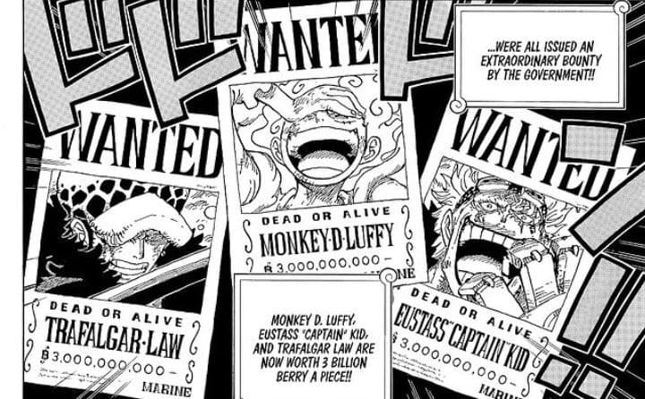 Straw Hats bounties after Wano